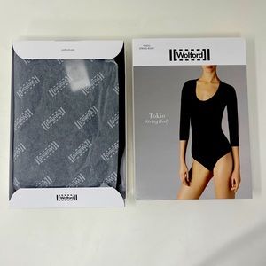 NWT Wolford Women's Tokio String Bodysuit Black Size M